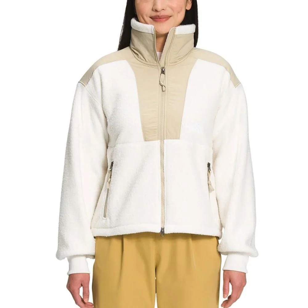 The North Face Sherpa Denali Fleece Zip-Up Funnel Neck Jacket (Gardenia White) - Picture 4 of 16